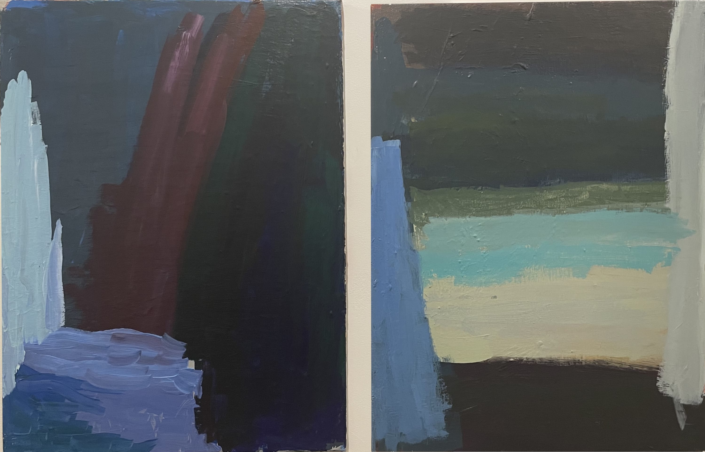 Larry Kirksey - Untitled Diptych 1