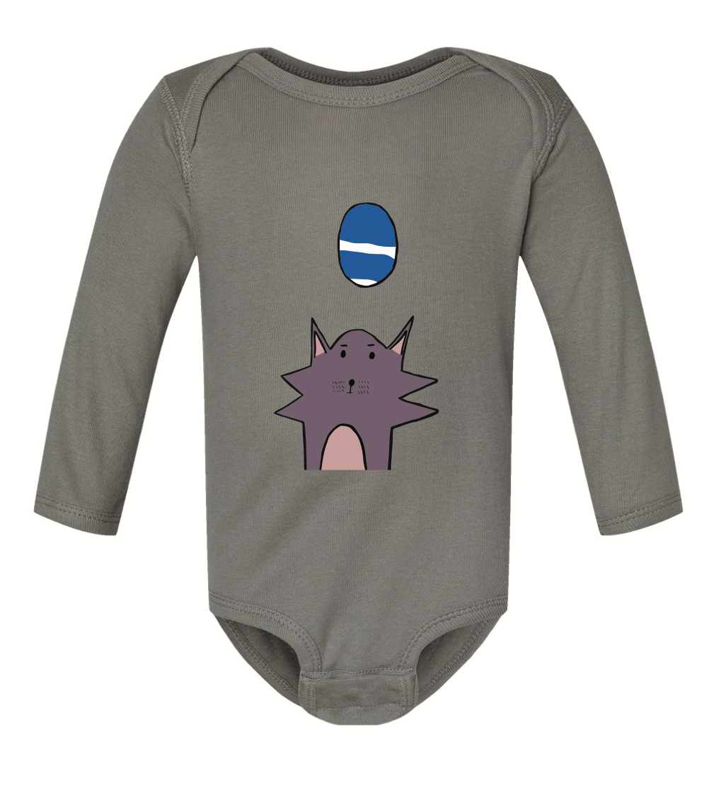 Long-Sleeve Baby Onesie