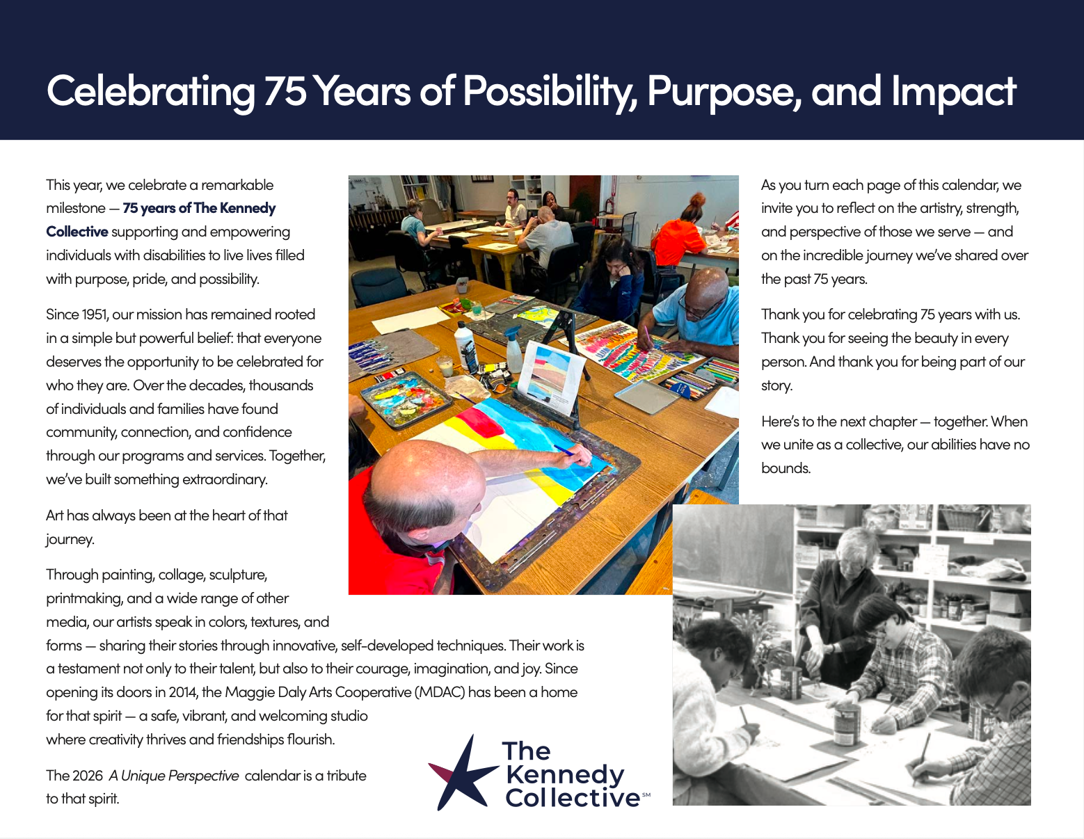 2026 Unique Perspective Calendar