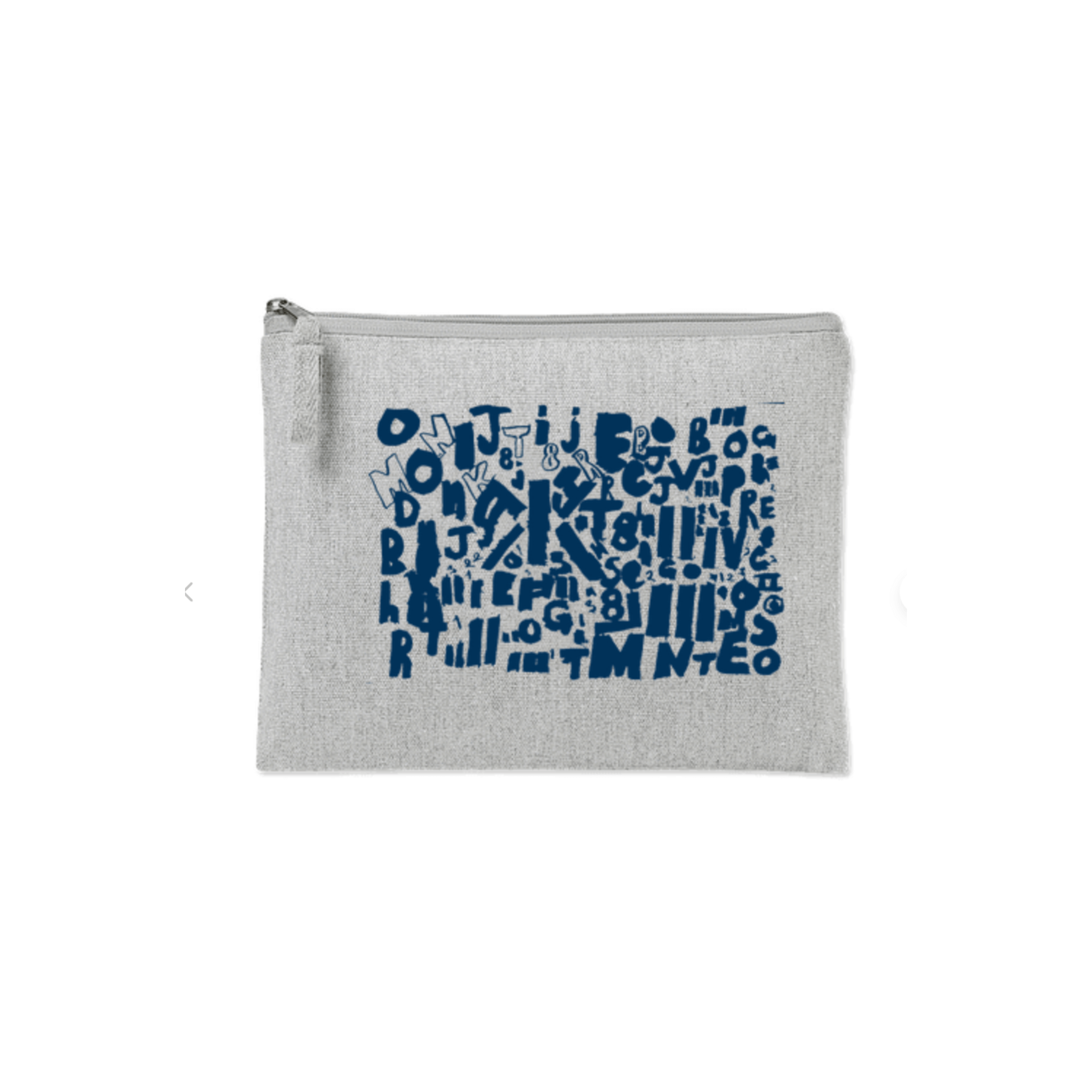 AWARE Recycled Cotton Zippered Pouch — Art by Robert Robles